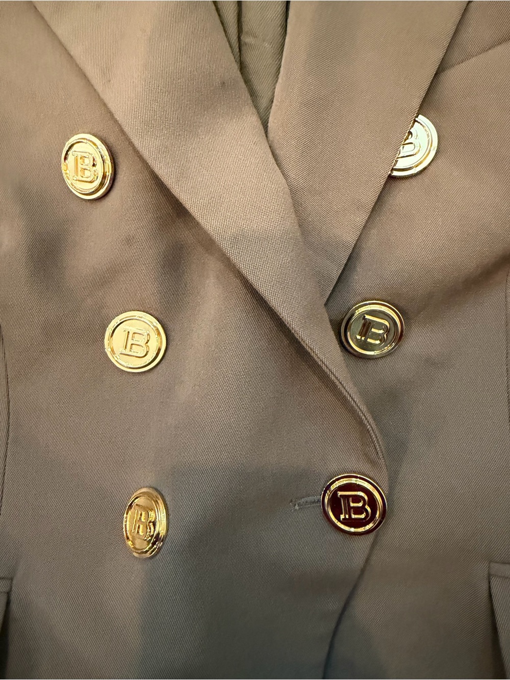 BALMAIN Paris Camel Double Breasted Blazer Size FR 38 / Fits like a Small - Picture 6 of 12
